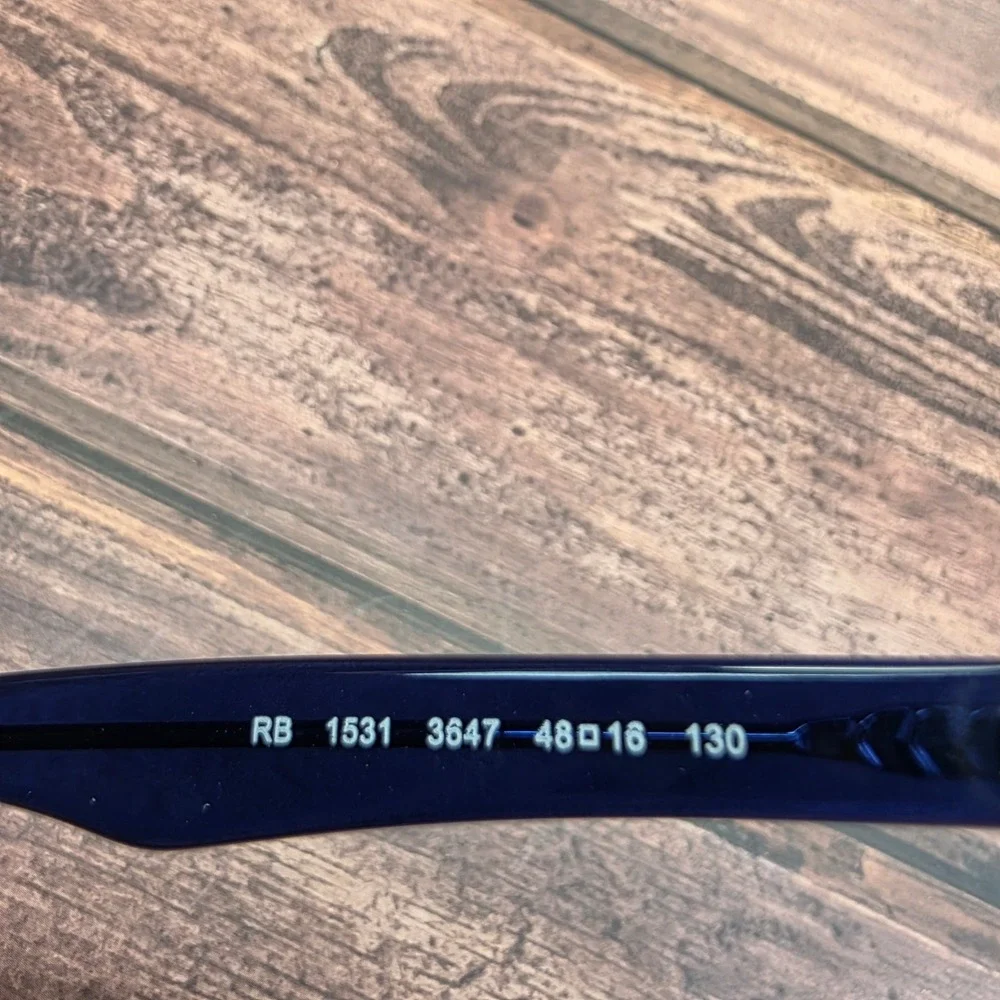 Ray-Ban RB 1531 3647 Blue Gradient Rectangular Eyeglasses Frames 48-16-130 kids